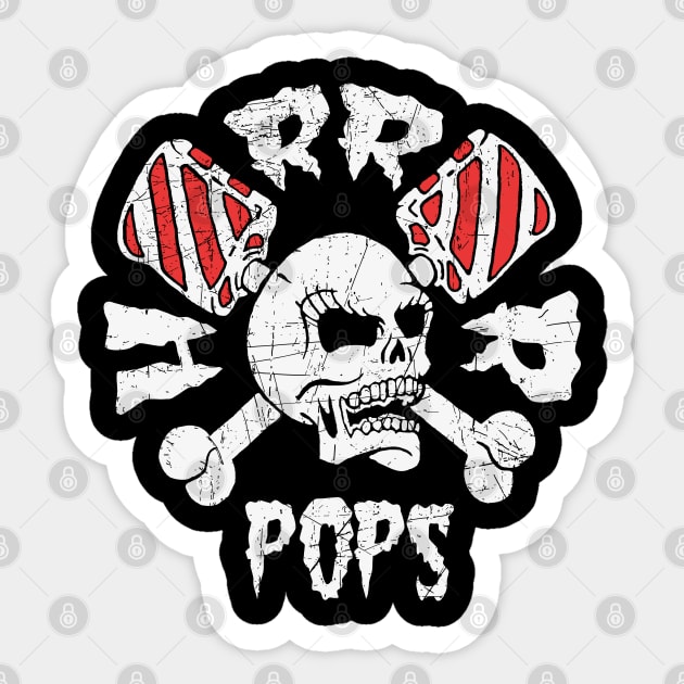 Vintage horrorpops band Poster Sticker by VizRad